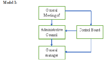 organizational structure of joint stock company